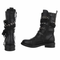 Damen Western- & Bikerboots - blackpu