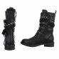 Damen Western- & Bikerboots - blackpu