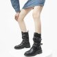 Damen Western- & Bikerboots - blackpu
