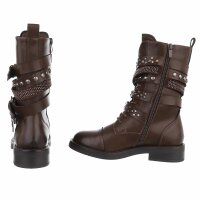 Damen Western- & Bikerboots - brownpu