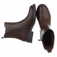 Damen Chelsea Boots - brownpu