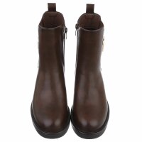 Damen Chelsea Boots - brownpu