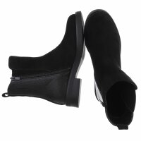 Damen Chelsea Boots - blacksuede