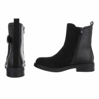 Damen Chelsea Boots - blacksuede