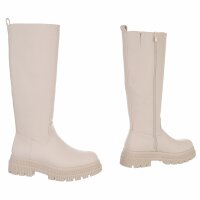 Damen Klassische Stiefel - beigepu