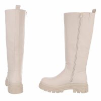 Damen Klassische Stiefel - beigepu
