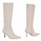 Damen High-Heel Stiefel - beigepu