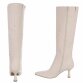 Damen High-Heel Stiefel - beigepu