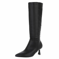 Damen High-Heel Stiefel - blackpu