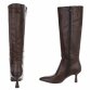 Damen High-Heel Stiefel - brownpu