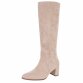 Damen High-Heel Stiefel - beigesuede