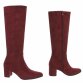 Damen High-Heel Stiefel - winesuede