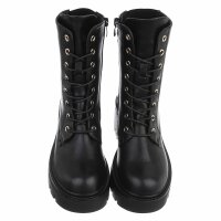 Damen Schnürstiefeletten - blackpu