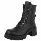 Damen Schnürstiefeletten - blackpu