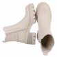 Damen High-Heel Stiefeletten - beigepu