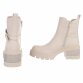 Damen High-Heel Stiefeletten - beigepu