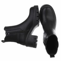 Damen High-Heel Stiefeletten - blackpu