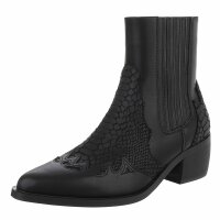 Damen Western- & Bikerboots - blackpu