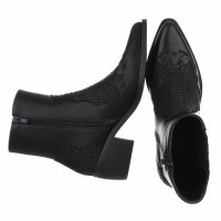 Damen Western- & Bikerboots - blackpu