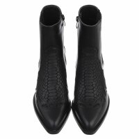 Damen Western- & Bikerboots - blackpu