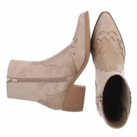 Damen Western- & Bikerboots - khakisuede