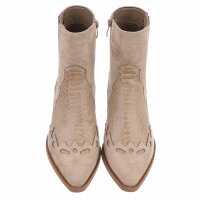Damen Western- & Bikerboots - khakisuede