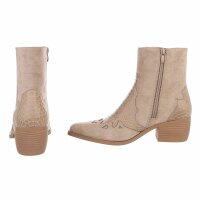Damen Western- & Bikerboots - khakisuede