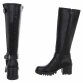 Damen High-Heel Stiefel - blackpu