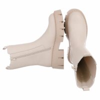 Damen Chelsea Boots - beigepu