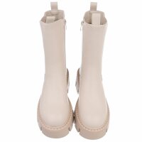 Damen Chelsea Boots - beigepu