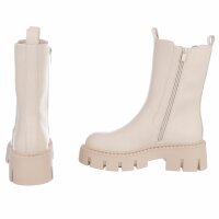 Damen Chelsea Boots - beigepu