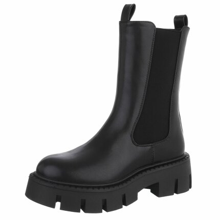 Damen Chelsea Boots - blackpu