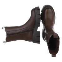 Damen Chelsea Boots - brownpu