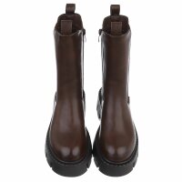 Damen Chelsea Boots - brownpu