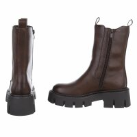 Damen Chelsea Boots - brownpu