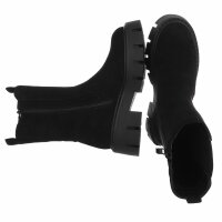 Damen Chelsea Boots - blacksuede