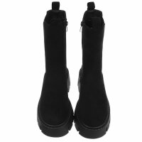 Damen Chelsea Boots - blacksuede