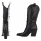 Damen Western- & Bikerboots - blackpu