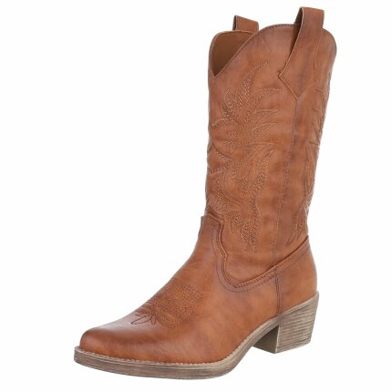Damen Western- & Bikerboots - camelpu