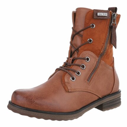 Damen Schnürstiefeletten - camel