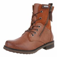 Damen Schnürstiefeletten - camel