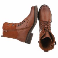 Damen Schnürstiefeletten - camel