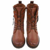 Damen Schnürstiefeletten - camel