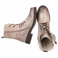 Damen Schnürstiefeletten - gold