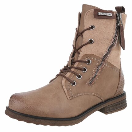 Damen Schnürstiefeletten - khaki