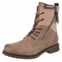 Damen Schnürstiefeletten - khaki