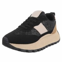 Damen Low-Sneakers - black