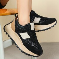 Damen Low-Sneakers - black