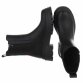 Leder Damen Chelsea Boots - black