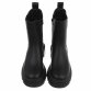 Leder Damen Chelsea Boots - black